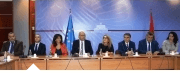 Ministri Manjani në konferencë shtypi, informon mbi ecurinë një vjeçare të punës